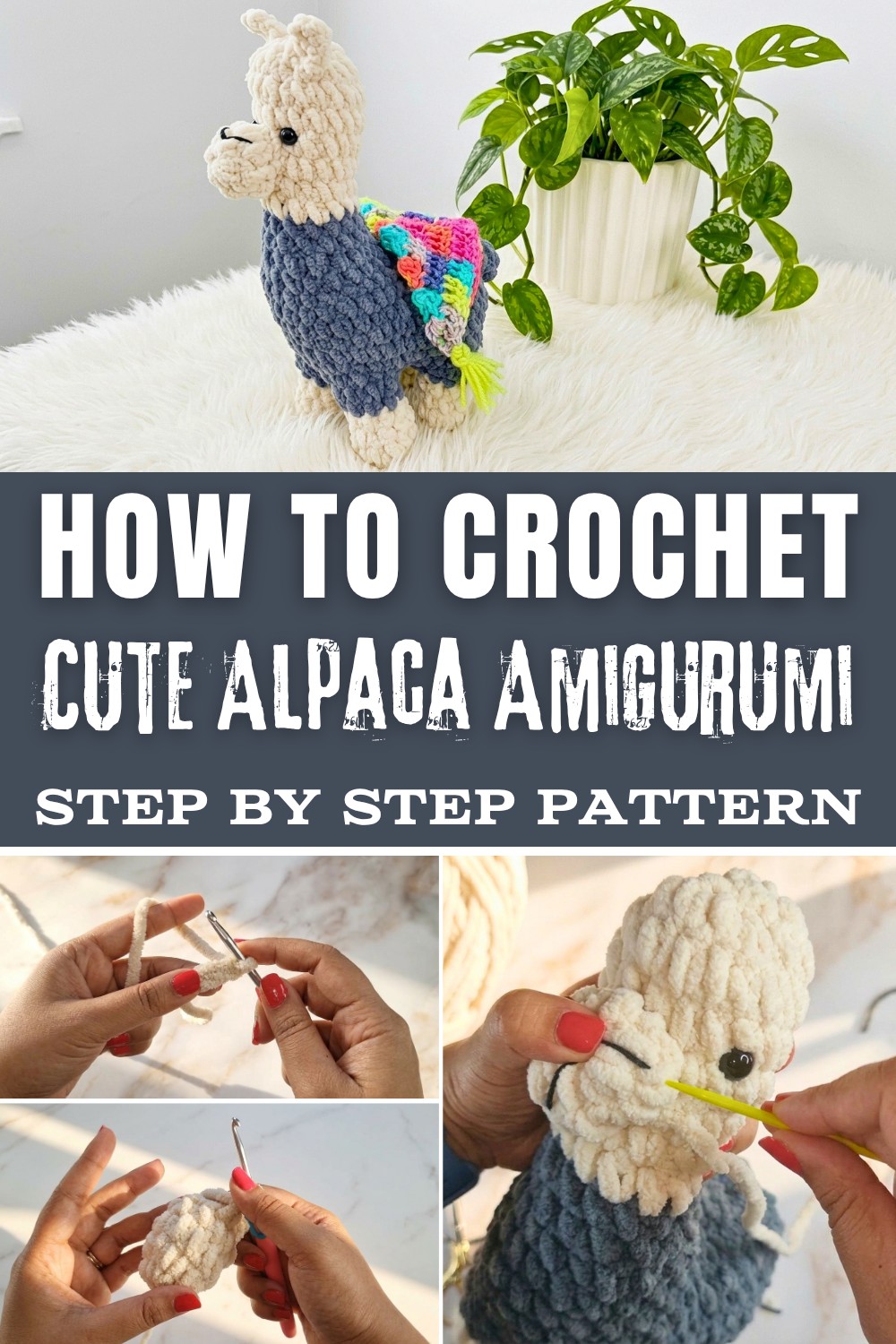 Cute Crochet Alpaca Amigurumi Pattern