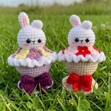 Cute Crochet Bunny Bouquet Pattern 6
