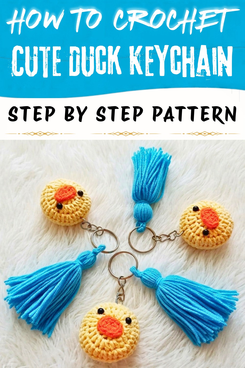 Cute Crochet Duck Keychain Pattern (1)