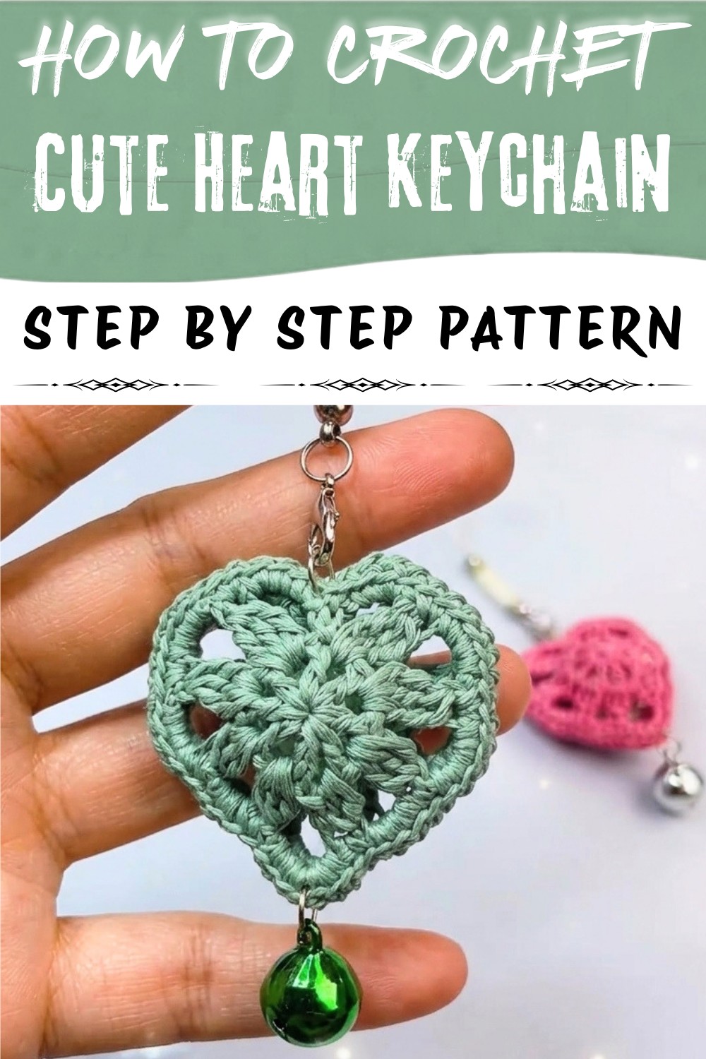 Cute Crochet Heart Keychain Pattern (1)