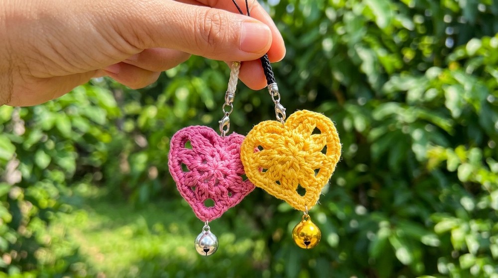 Cute Crochet Heart Keychain Pattern to Add Charm to Your Style