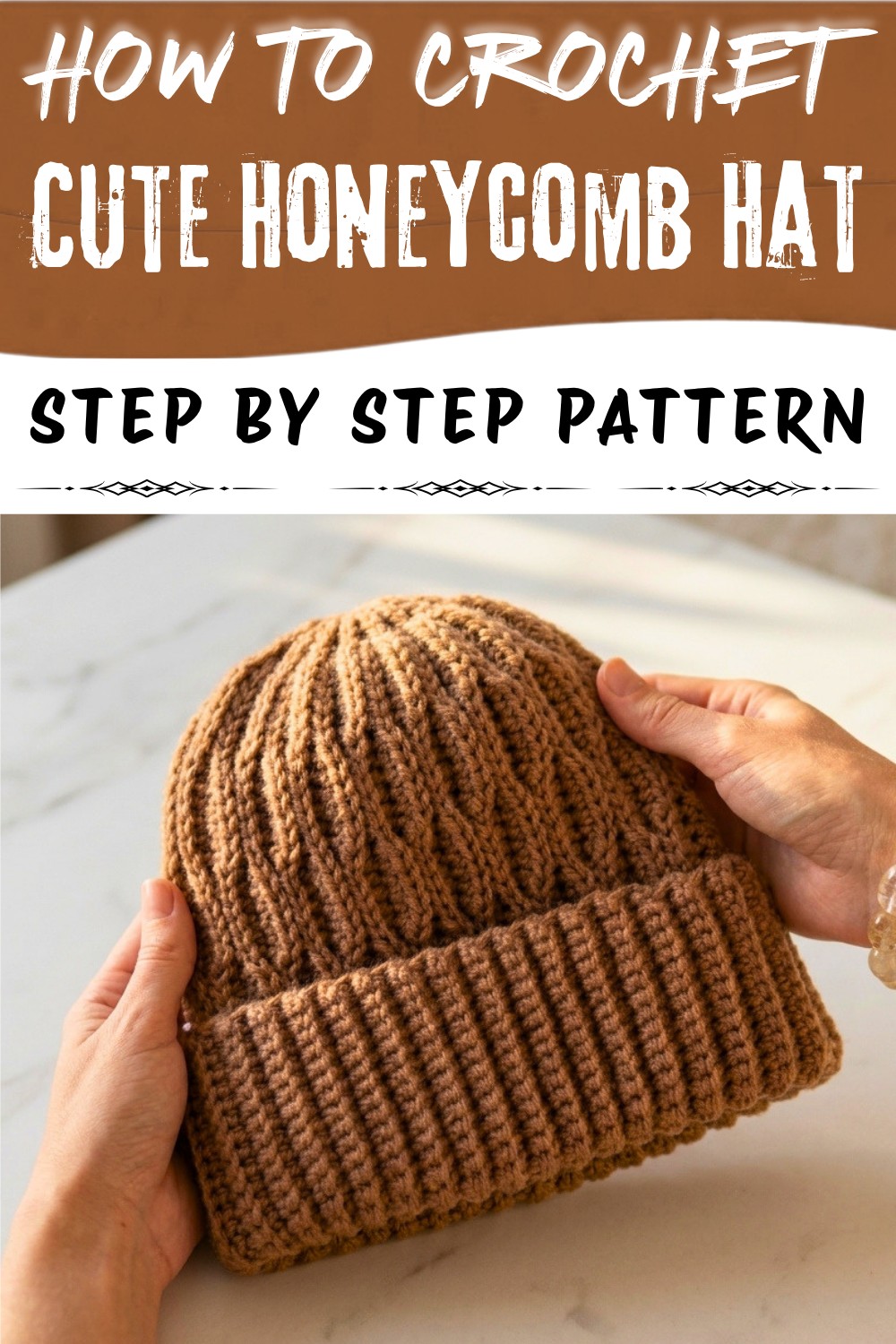 Cute Crochet Honeycomb Hat Pattern (1)
