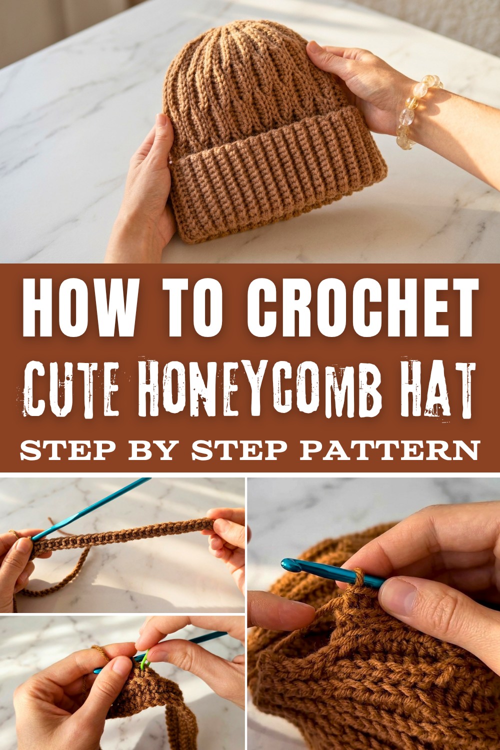 Cute Crochet Honeycomb Hat Pattern