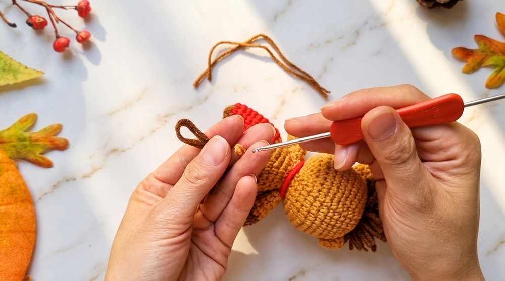 Cute Crochet Horse Keychain Pattern 5