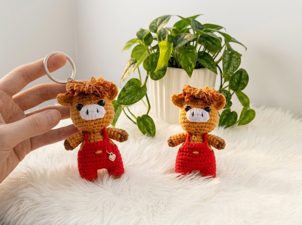 Cute Crochet Horse Keychain Pattern 6