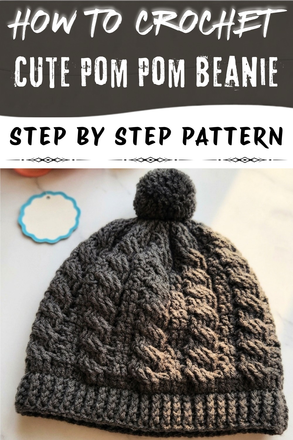 Cute Crochet Pom Pom Beanie Pattern (1)