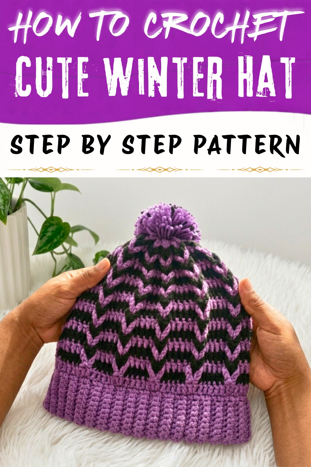 Cute Crochet Winter Hat Pattern (1)