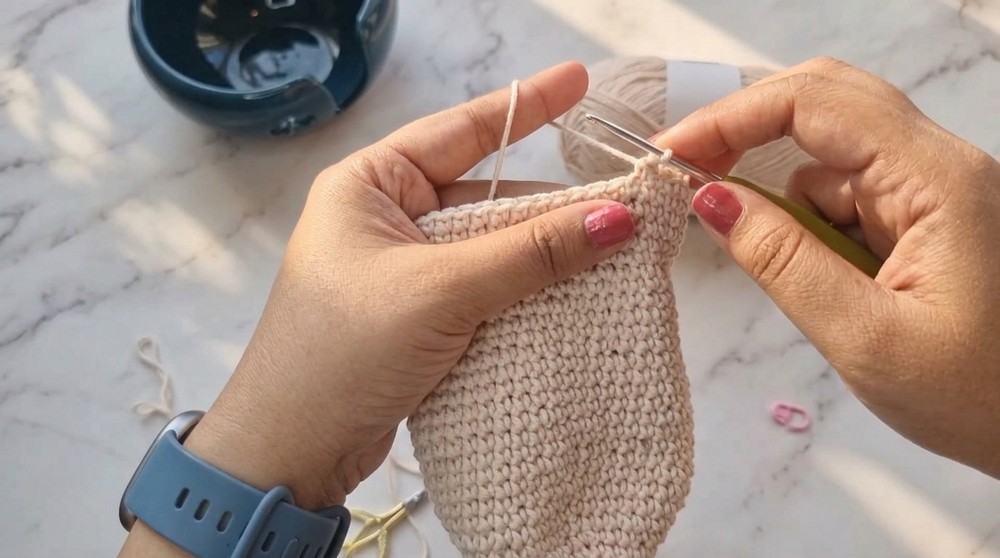 Easy Crochet Llama Key Cover Pattern 3