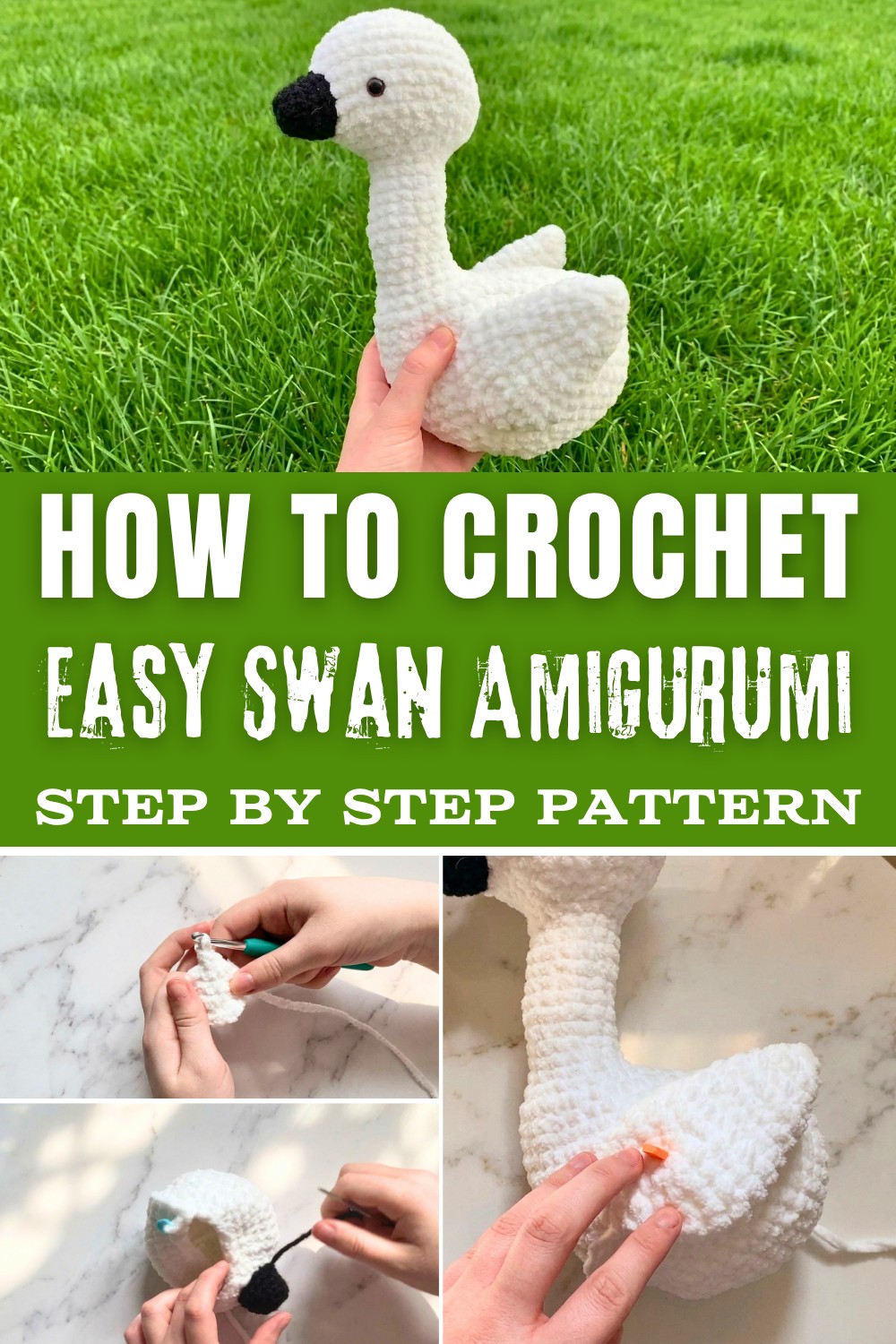 Easy Crochet Swan Amigurumi Pattern