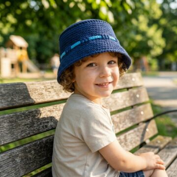 Easy Free Crochet Bucket Hat Pattern for Toddler to Adult Sizes