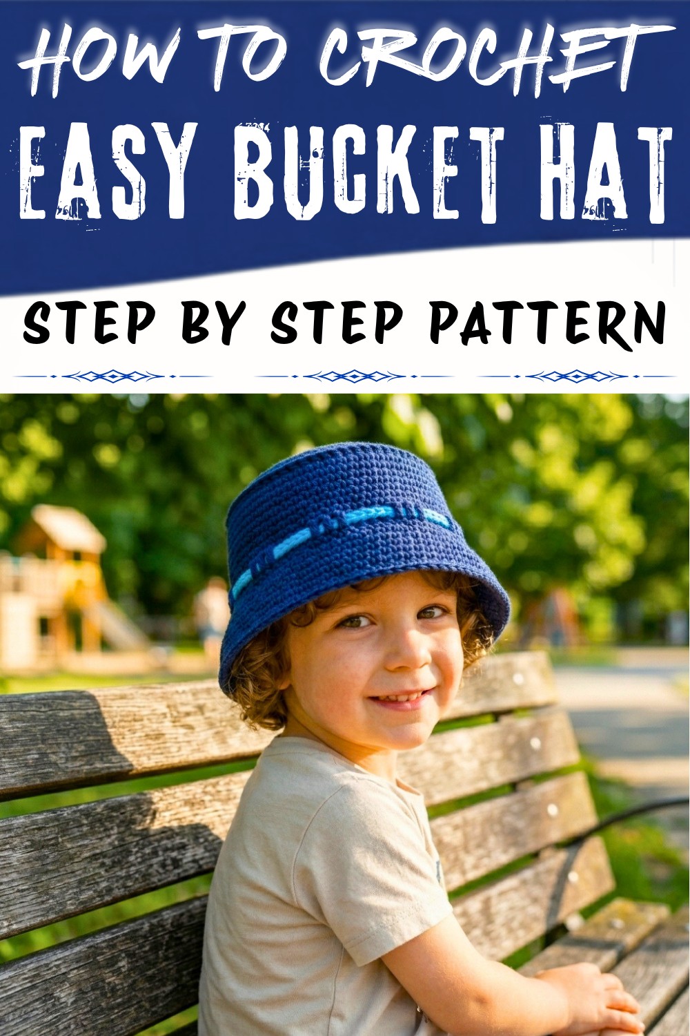 Easy Free Crochet Bucket Hat Pattern for Toddler to Adult Sizes