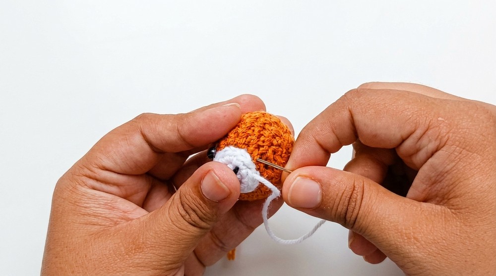Easy Free Crochet Reindeer Rudolph Amigurumi Pattern 