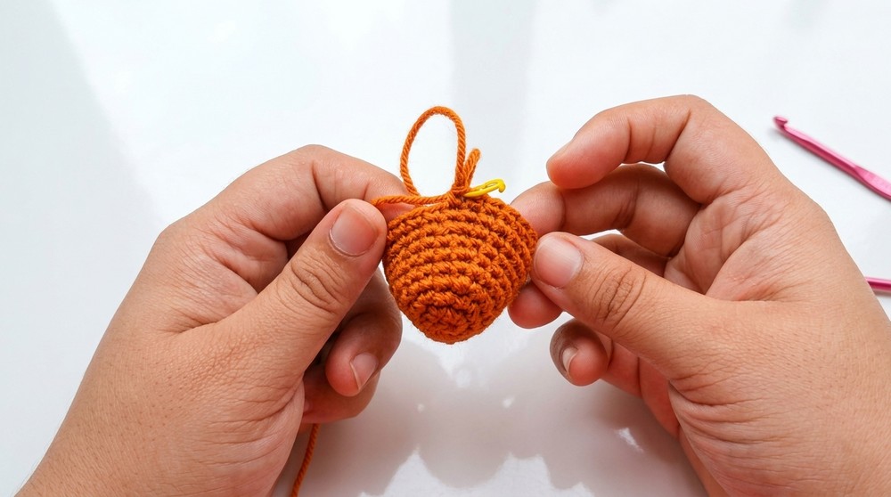 Easy Free Crochet Reindeer Rudolph Amigurumi Pattern 