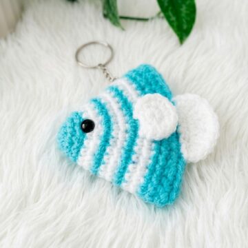 Fish Keychain Free Crochet Pattern Using Simple Stitches
