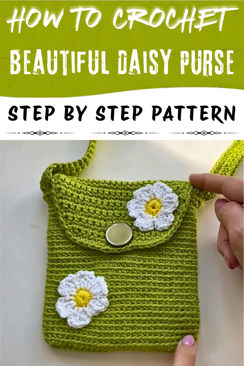 Free Beautiful Crochet Daisy Purse Pattern