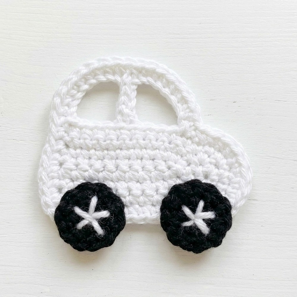 Free Crochet Car Applique Pattern for Boys and Girls