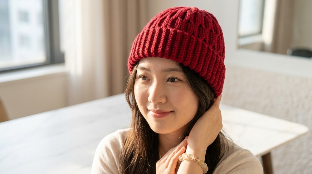 Free Crochet Honeycomb Hat Pattern That's Totally Stylish