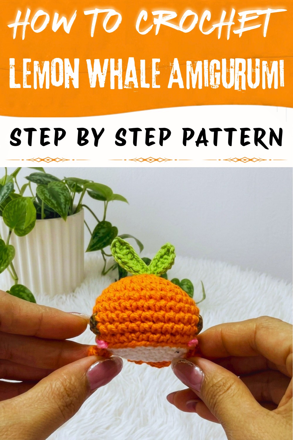 Free Crochet Lemon Whale Amigurumi Pattern You Can't Miss