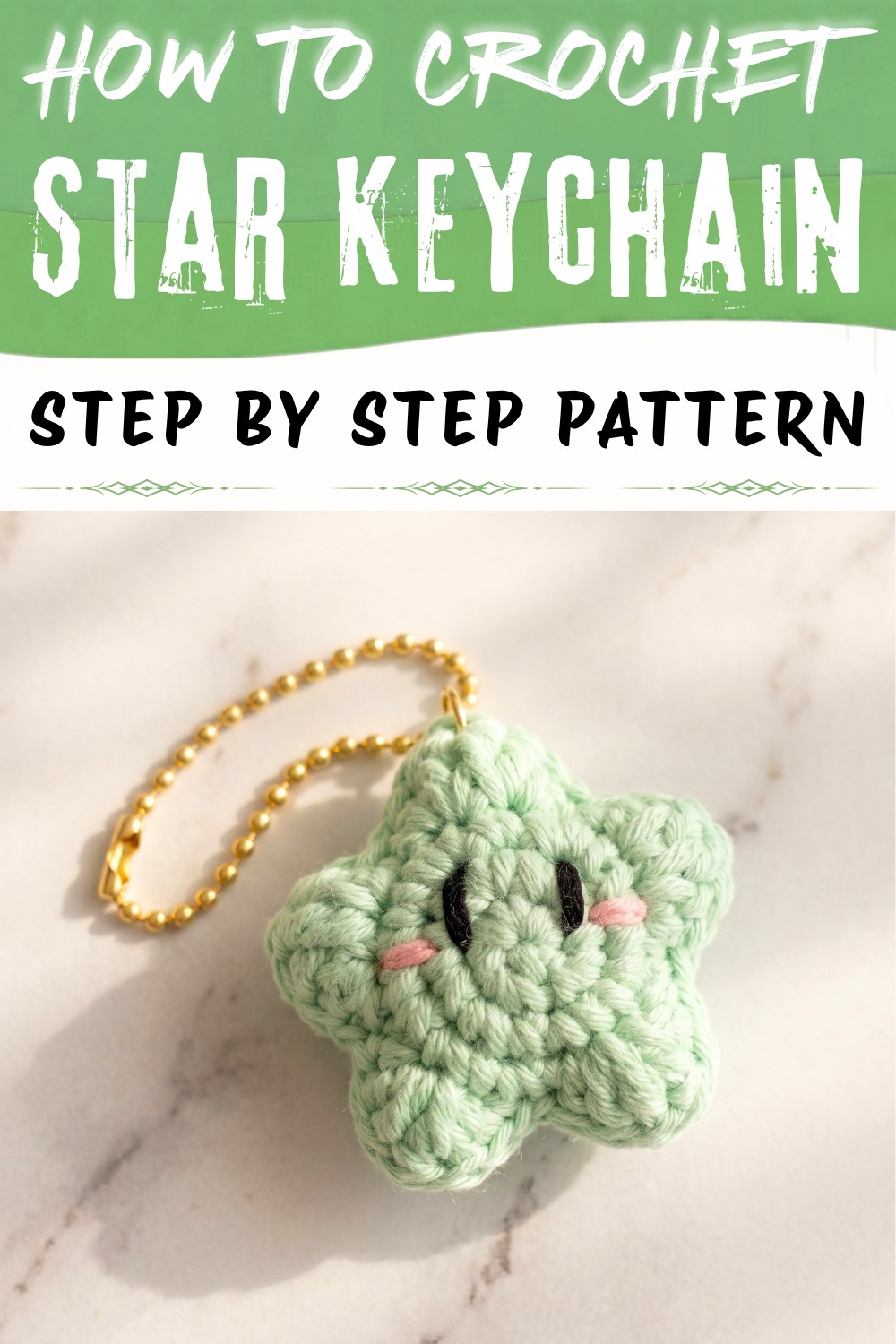 Free Crochet Star Keychain Pattern for Colorful Accessories
