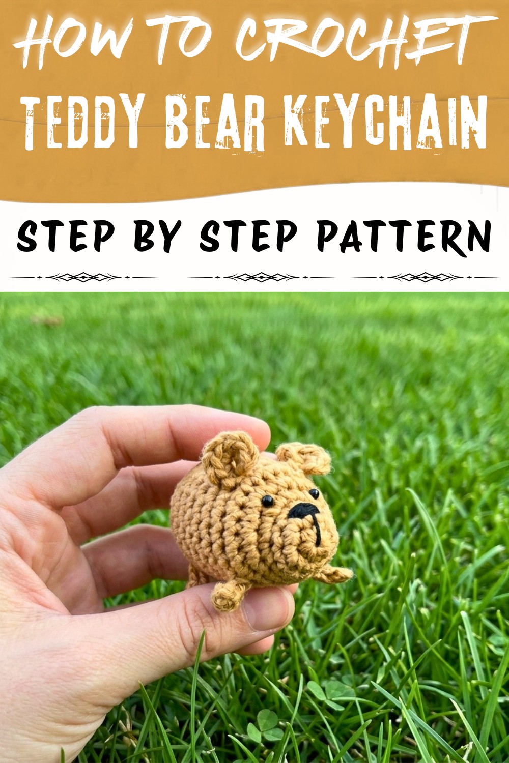 Free Crochet Teddy Bear Keychain Pattern