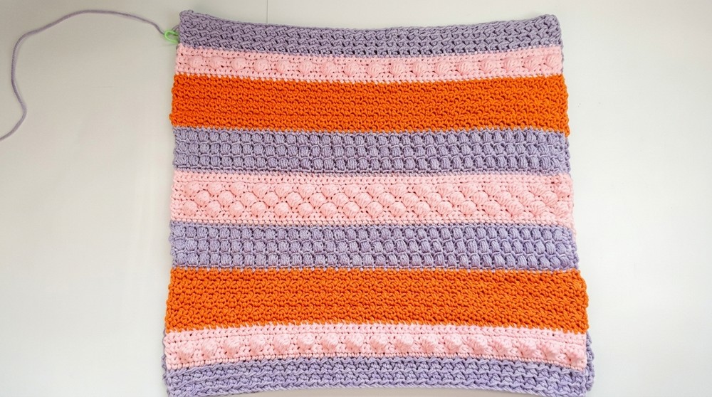 Free Crochet Textured Pillow Pattern with Easy Steps