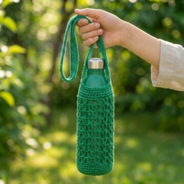 Free Crochet Water Bottle Holder Pattern That's Easy to Follow