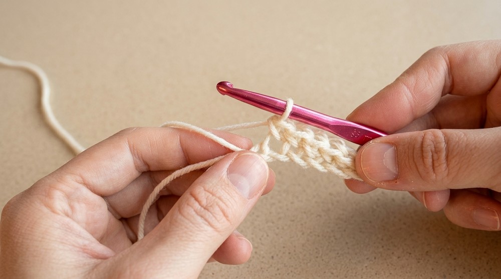 Free Crochet Work Sock Hat Pattern - Front Post Stitches 