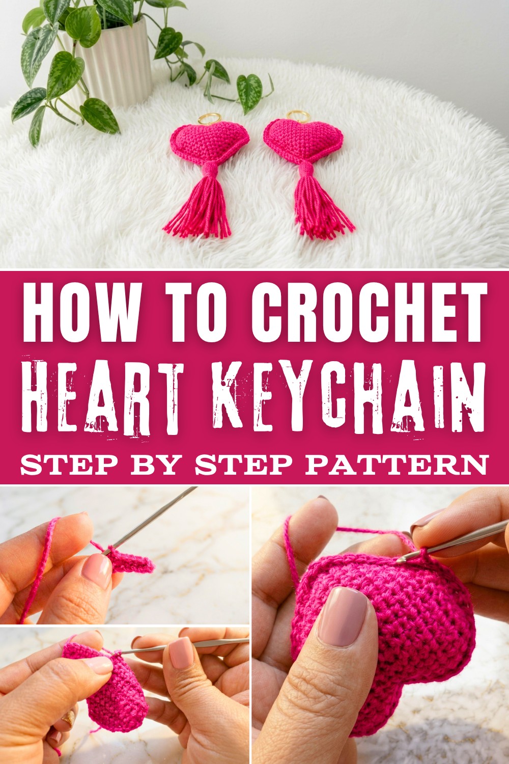 Heart Keychain Crochet Pattern : A Sweet Handmade Touch