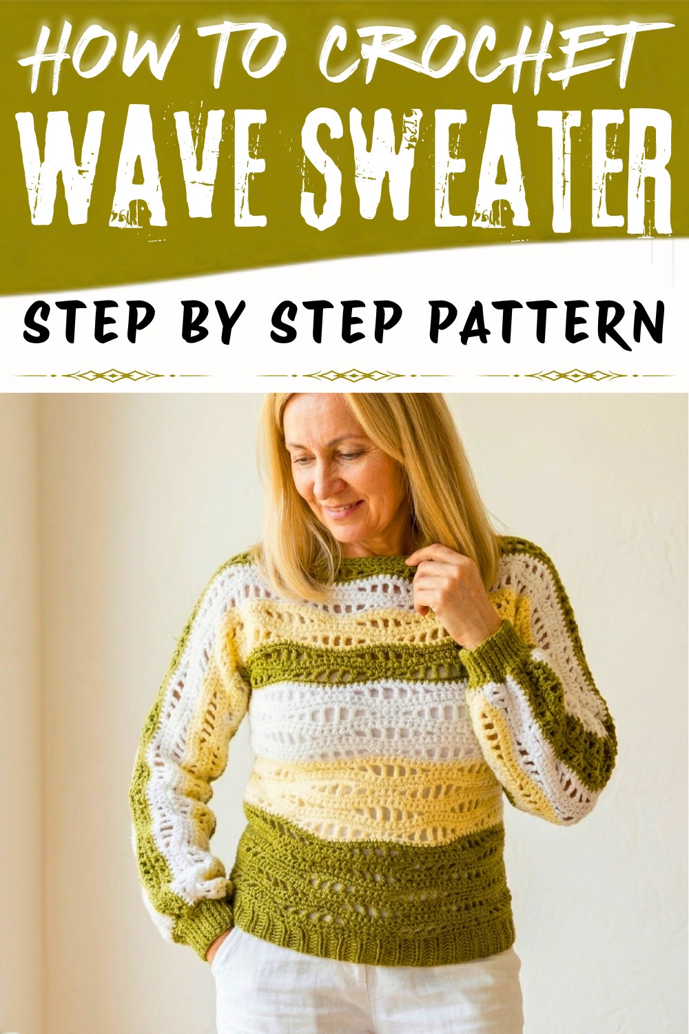 How to Crochet Wave Sweater Pattern for Relaxed Days