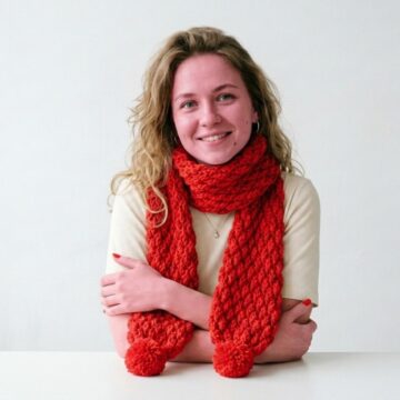 How to tutorial a Comfy Scarf Crochet 9