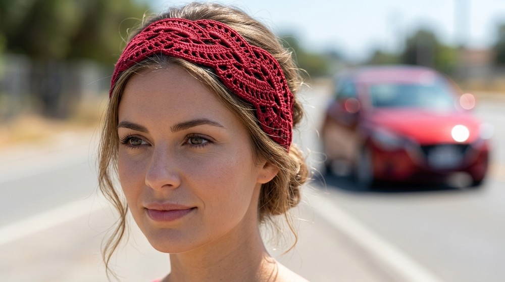 Lightweight Crochet Lace Headband Pattern for Party Wear Use