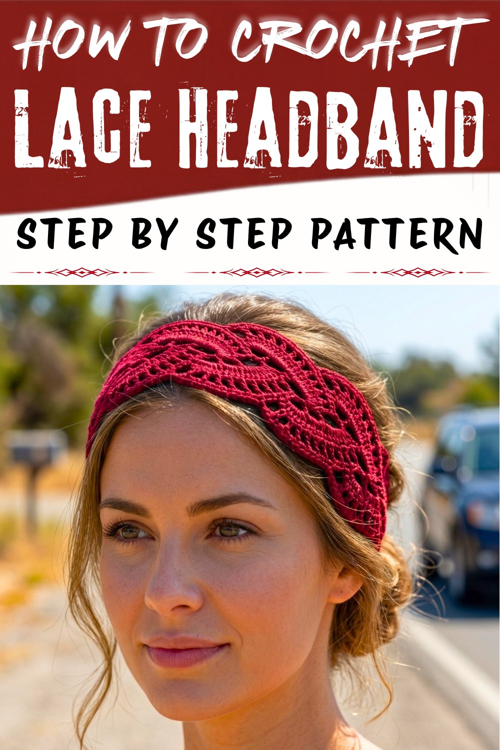 Lightweight Crochet Lace Headband Pattern for Party Wear Use