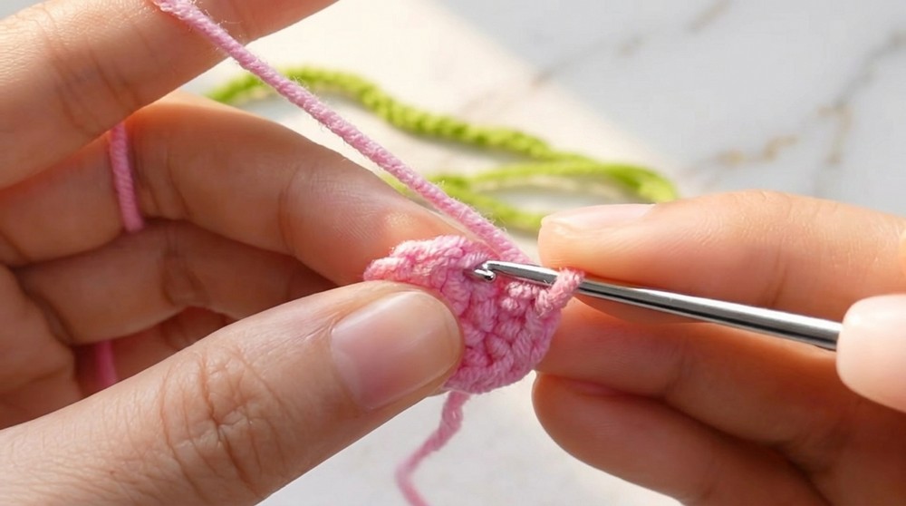 Lovely Crochet Cherry Keychain Pattern 3