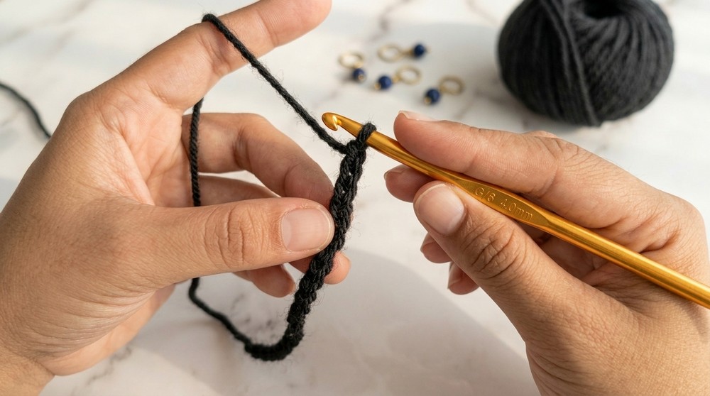 Modern Free Crochet Scarf