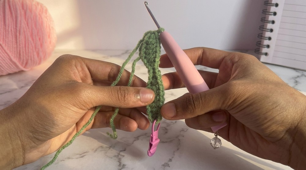 No Sew Crochet Cherry Keychain Pattern 2