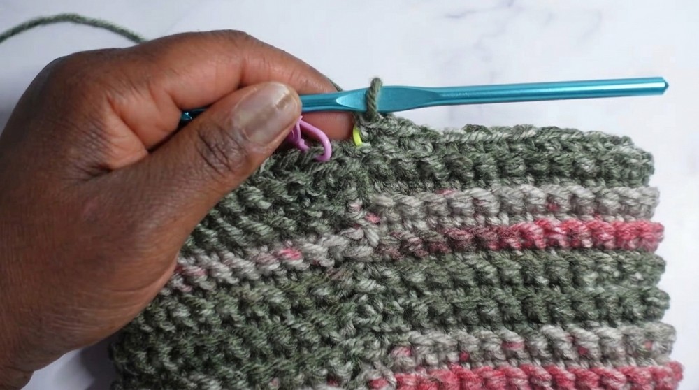 One Row Repeat Single Crochet Hat Pattern 4