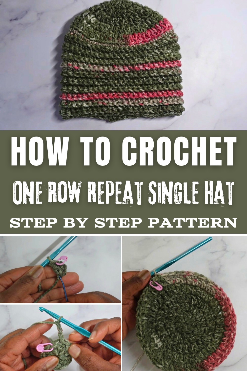 One Row Repeat Single Crochet Hat Pattern
