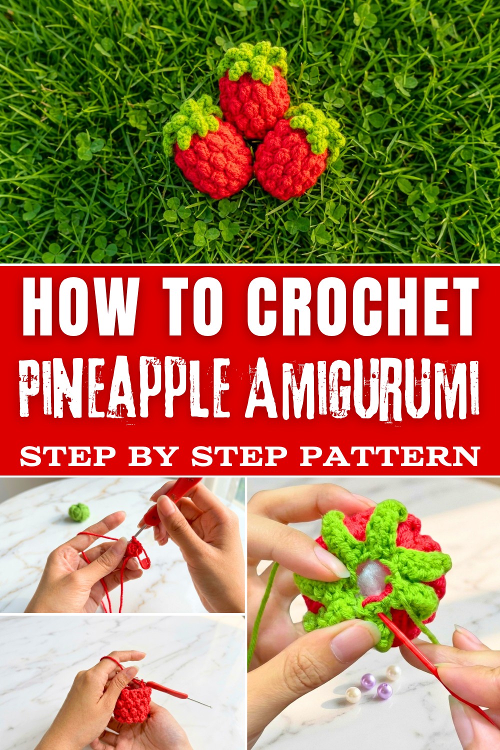Pineapple Amigurumi Free Crochet Pattern for Summer Decor