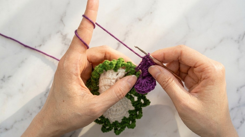 Rose Coaster Mini Bouquet Free Crochet Pattern for Floral Accents