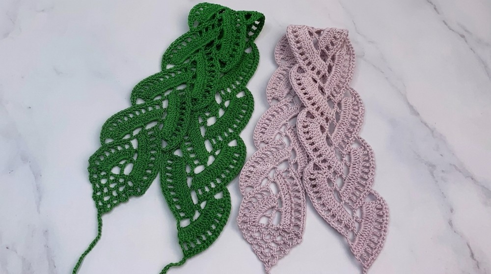 Simple Crochet Lace Headband Pattern 4