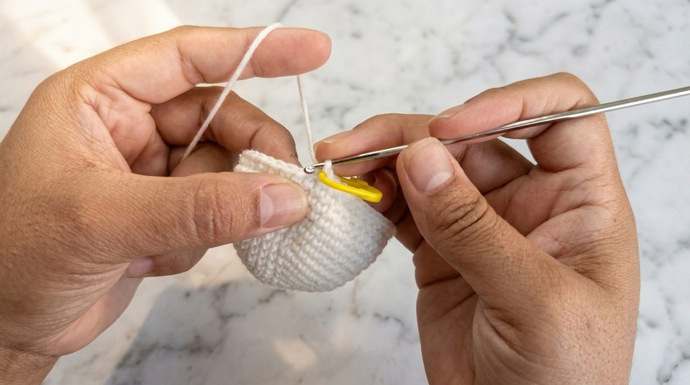 Super Crochet Football Keychain Pattern 3
