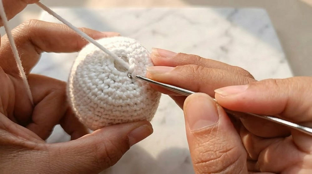 Super Crochet Football Keychain Pattern 4
