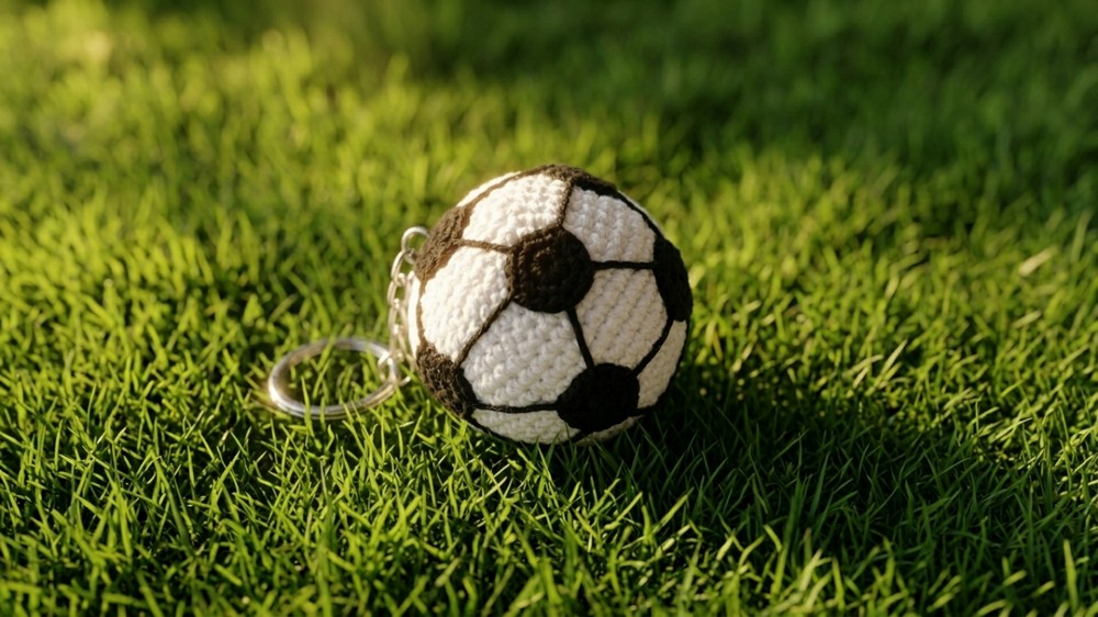 Super Crochet Football Keychain Pattern 7