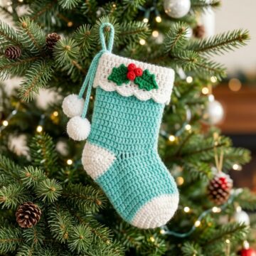 The Cutest Free Crochet Stocking Pattern for Christmas Cheer