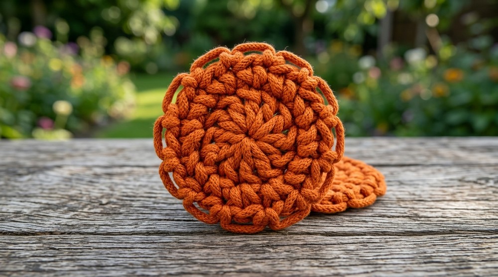 You can make them in one evening! Crochet round placemats step by step 2