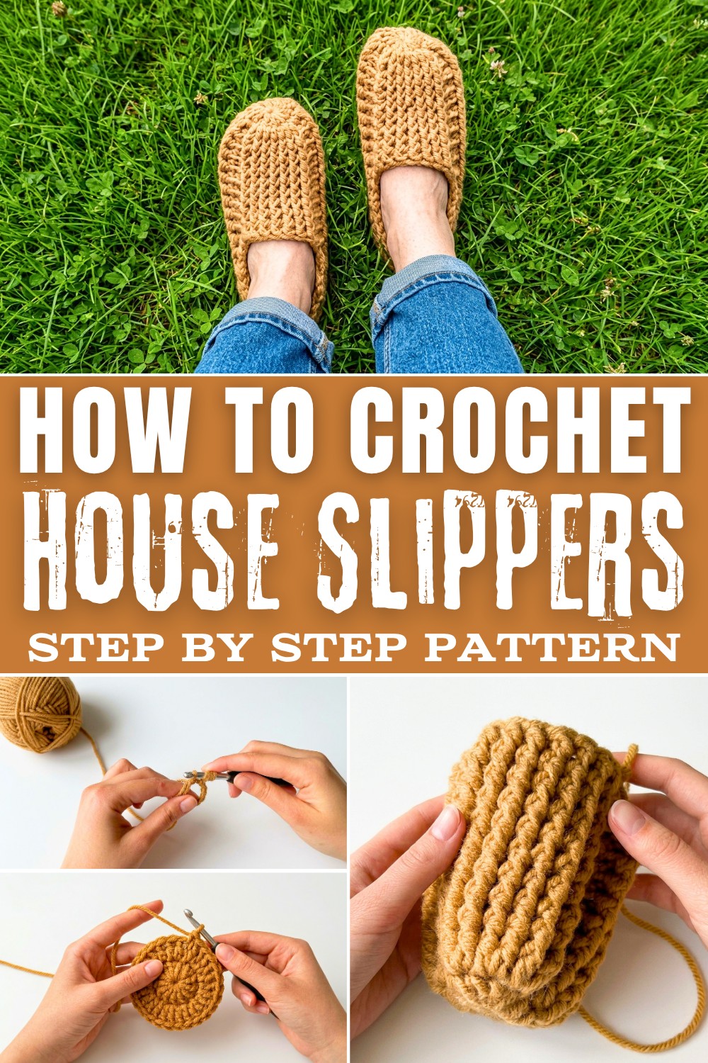 Eco-Friendly Crochet House Slippers Pattern Keep Feet Warm