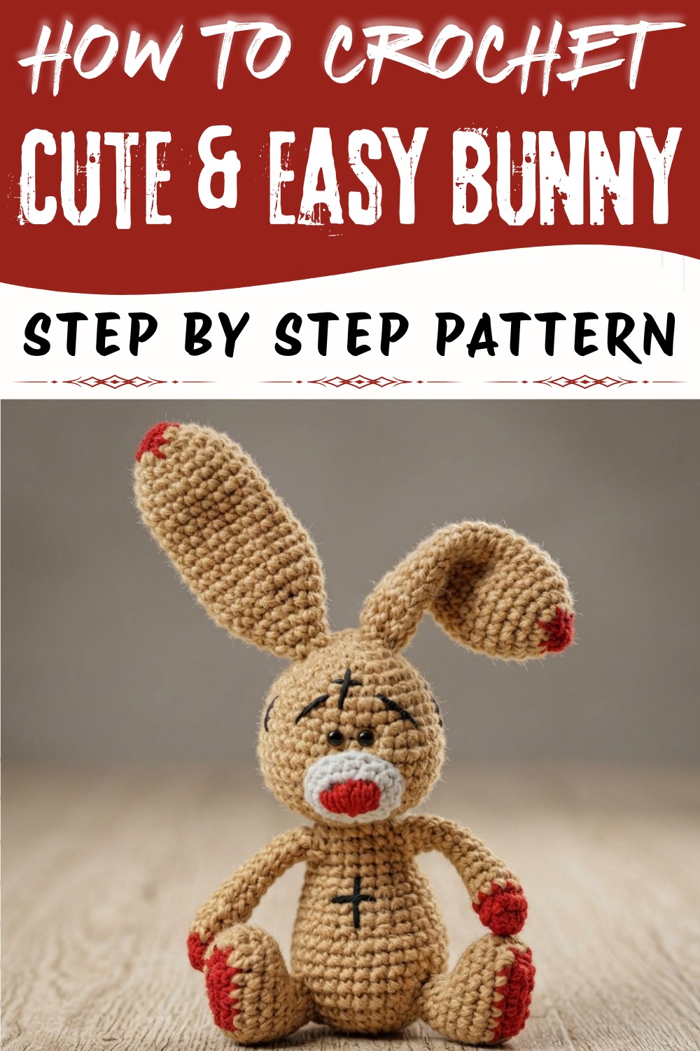 Crochet Beaten-Up Bunny Pattern (2)