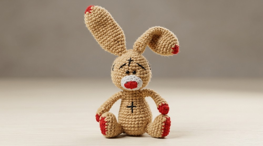 Crochet Beaten-Up Bunny Pattern (3)