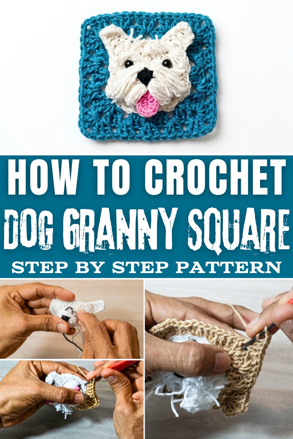 Crochet Dog Granny Square Pattern (1)
