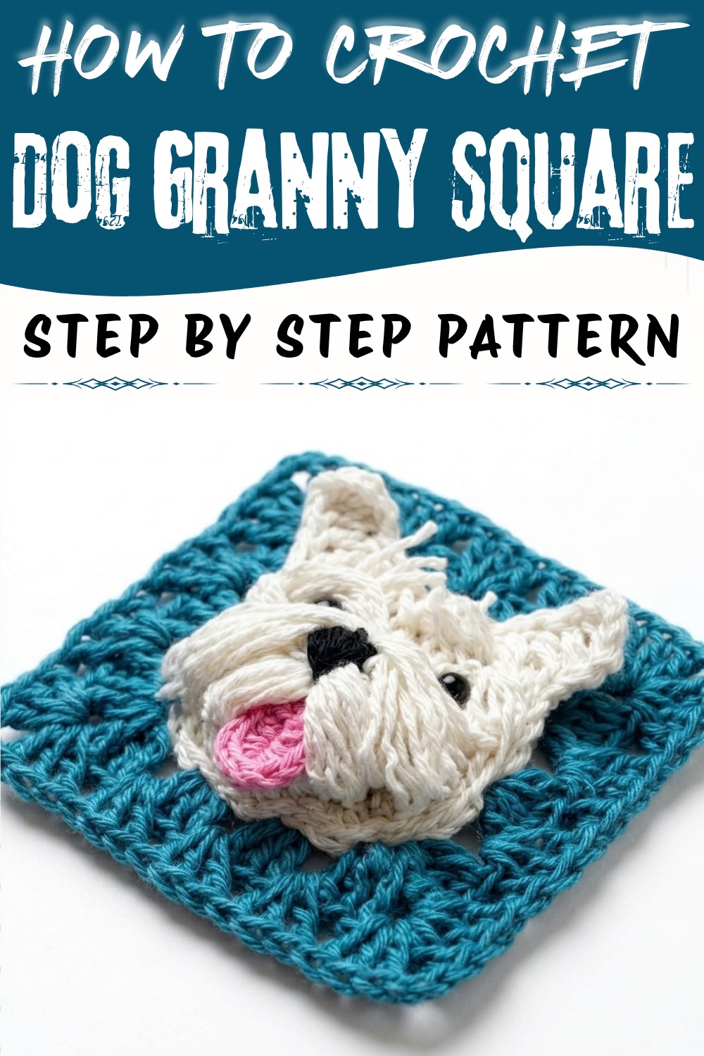 Crochet Dog Granny Square Pattern